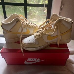 Nike Yellow and White Sneakers